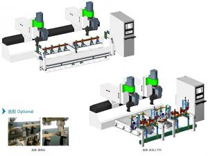 DOUBLE SWING HEAD FIVE AXIS MACHINING CENTER